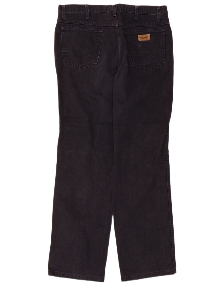 Wrangler Męskie Proste Dżinsy W36 L32 Granatowe Bawełniane