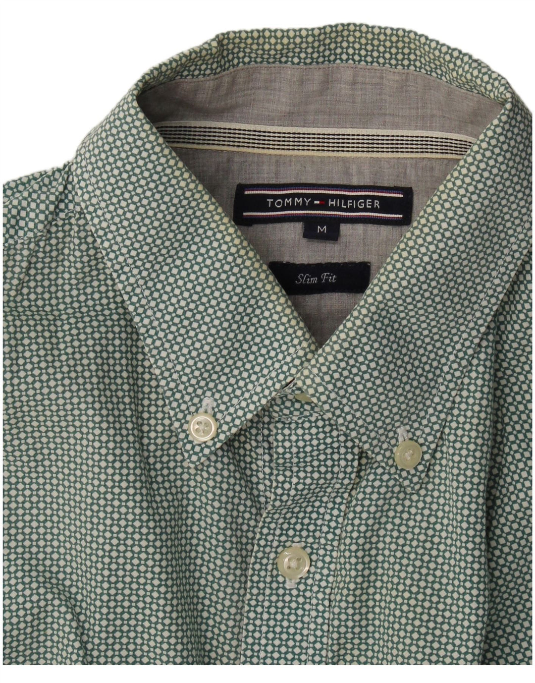 Koszula męska Slim Fit Tommy Hilfiger w kolorze średnio zielonym w cętki