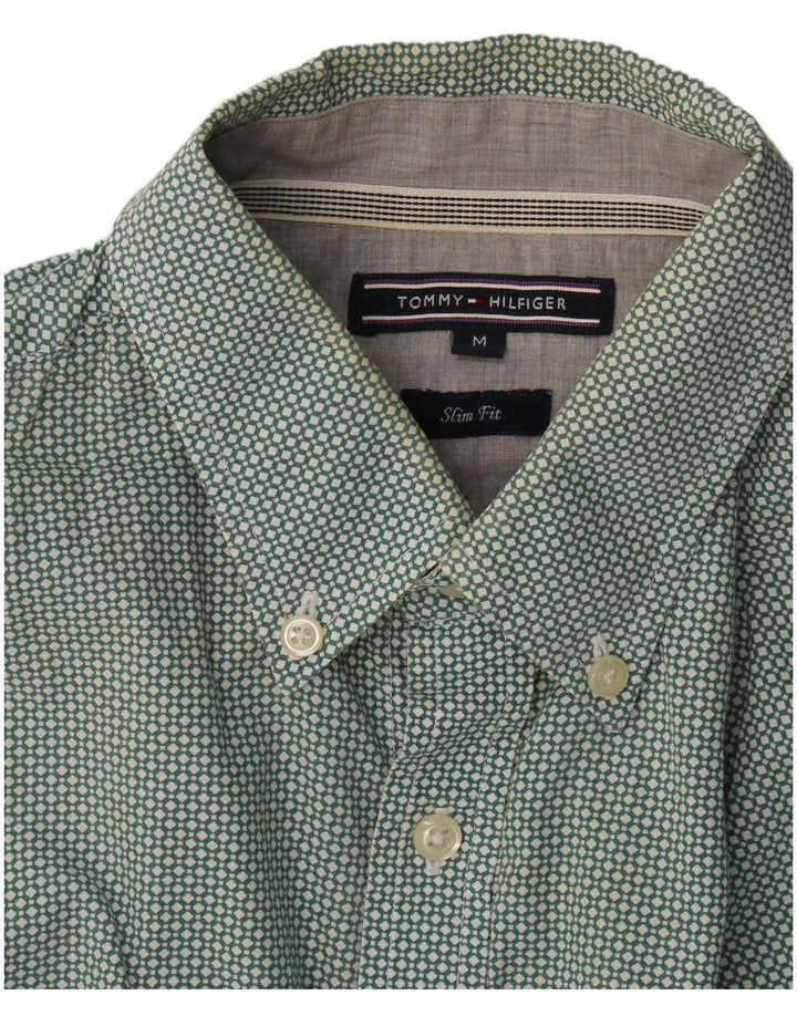 Koszula męska Slim Fit Tommy Hilfiger w kolorze średnio zielonym w cętki