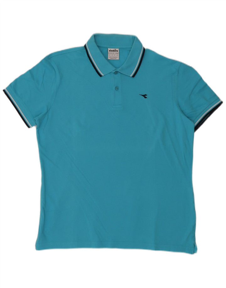 Męska koszulka polo XL Diadora w kolorze niebieskim