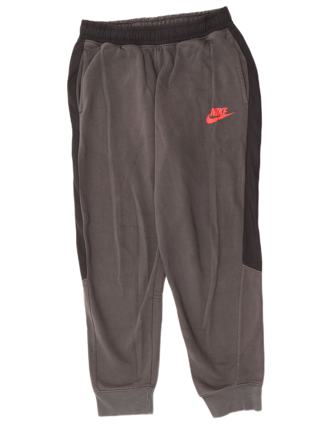 Męskie spodnie dresowe Nike Joggers Średnioszary, bawełniany blok kolorów