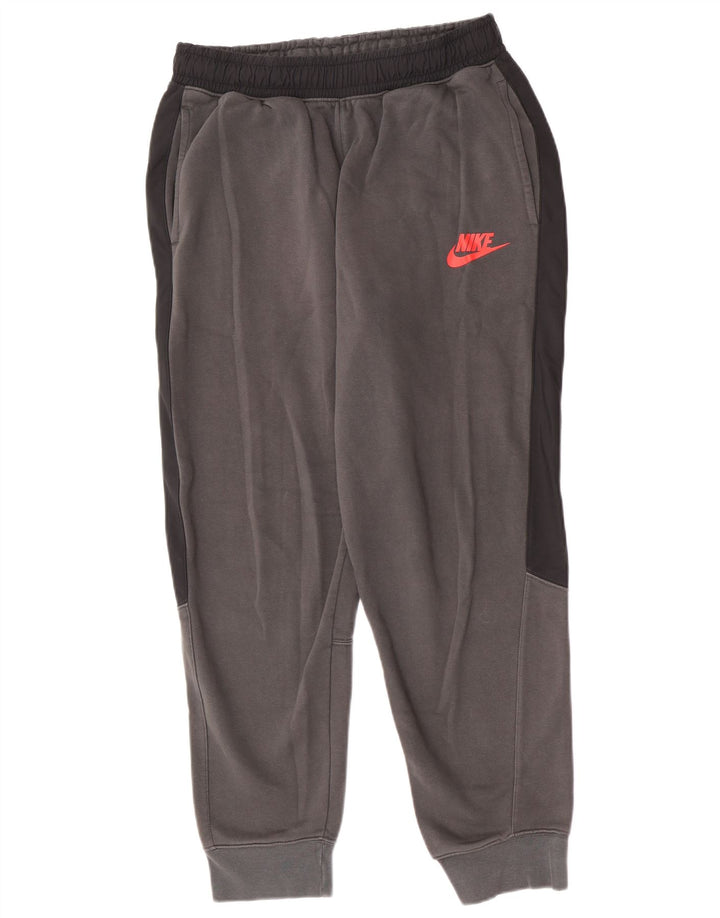 Męskie spodnie dresowe Nike Joggers Średnioszary, bawełniany blok kolorów
