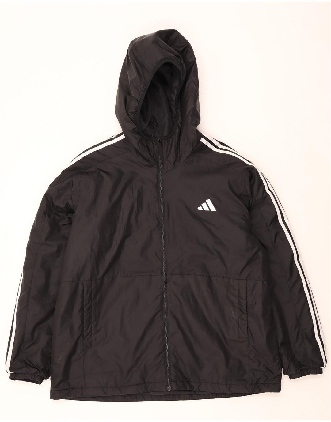 Męska kurtka wiatrówka Adidas z kapturem UK 44 2XL Czarny poliester