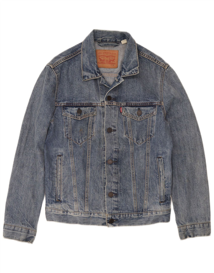 Damska kurtka dżinsowa Levi's UK 10 Small, niebieska, bawełniana
