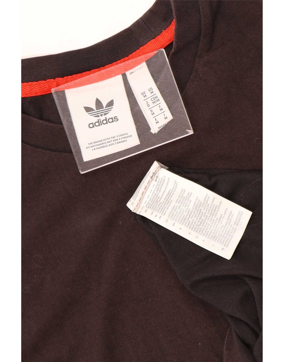 Adidas Męska koszulka Top Medium Black Colorblock Cotton