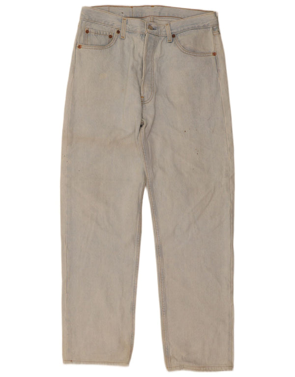 Męskie dżinsy Levi's 501 Straight W36 L32 Niebieskie bawełniane