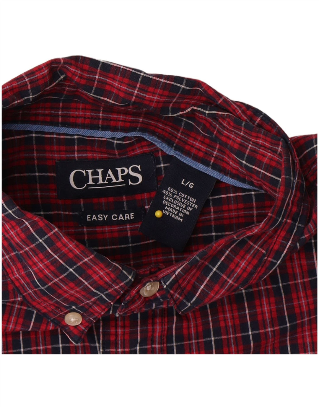 Koszula męska Chaps Easy Care, duża, bawełniana w czerwoną kratę