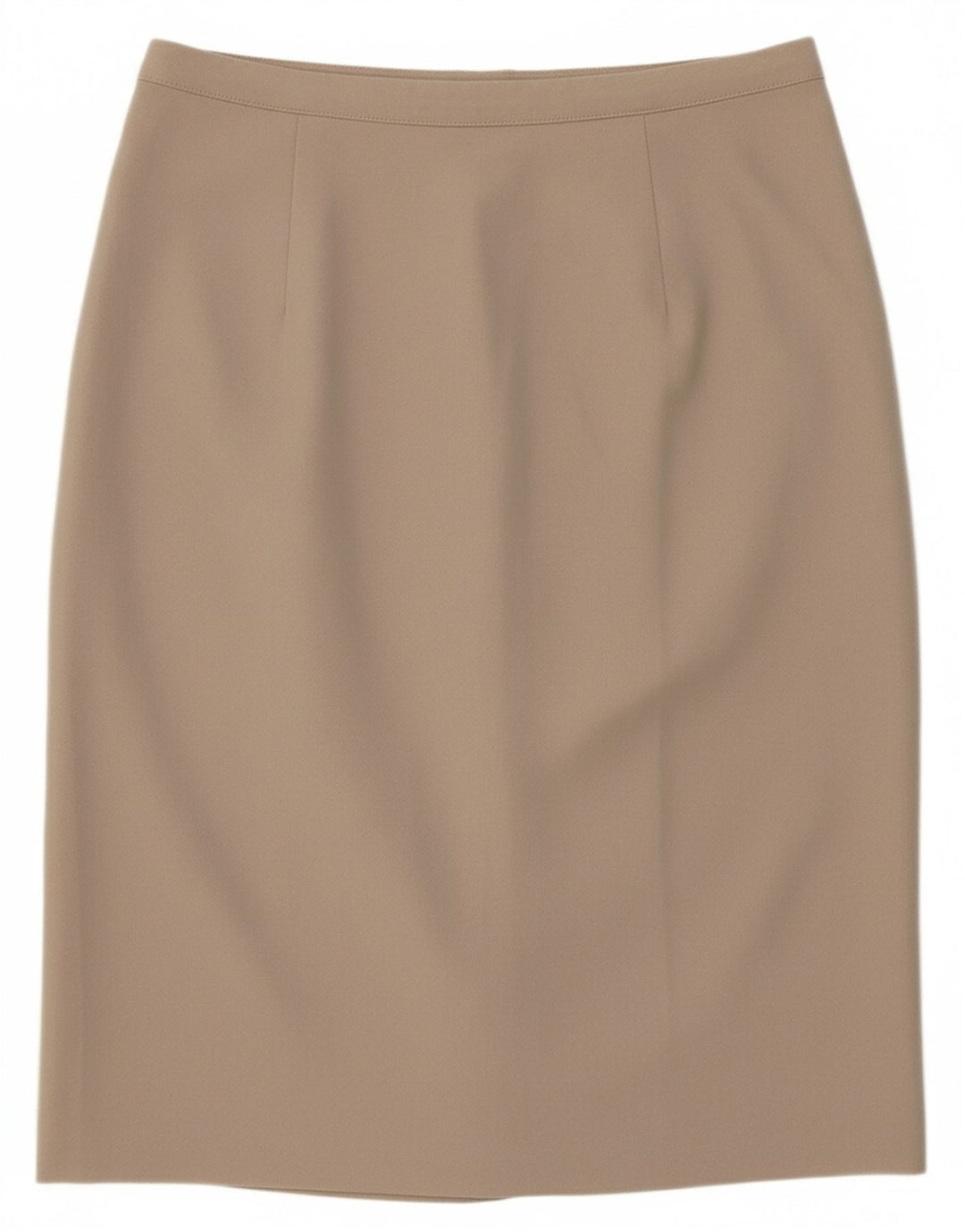BENETTON Womens Pencil Skirt IT 42 Medium W28  Beige Cotton