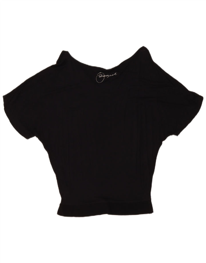 Damska bluzka Desigual Graphic Batwing Top UK 10 Small Black Geometric