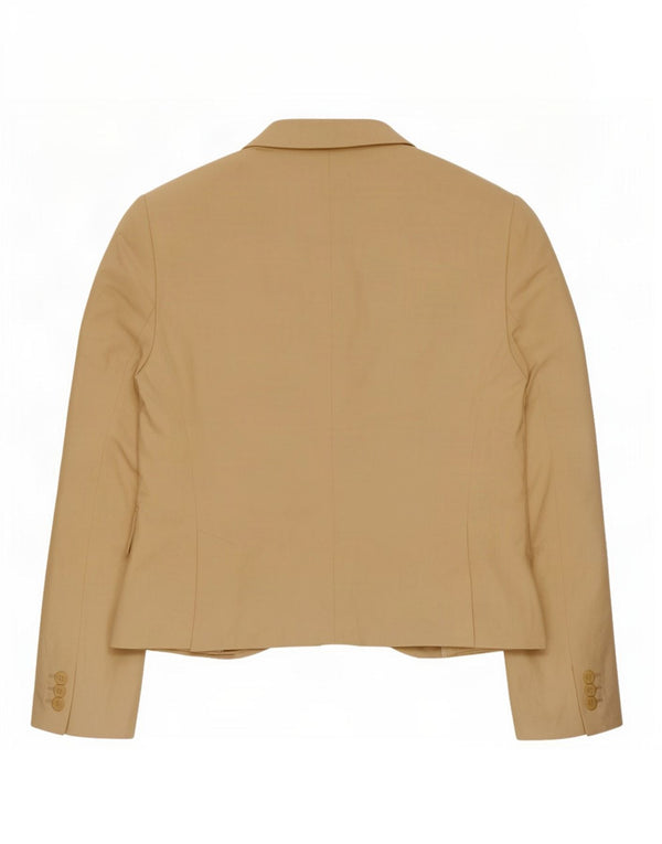 Damska marynarka Massimo Dutti zapinana na 1 guzik EU 44 XL, beżowa, lniana