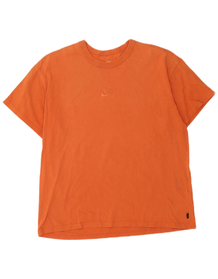 T-shirt męski Nike, XL, pomarańczowy, bawełniany
