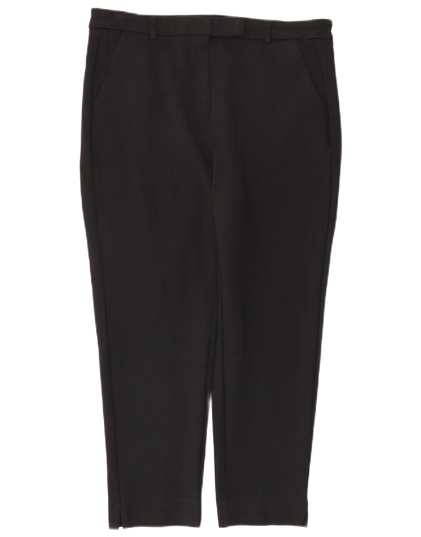Spodnie damskie Marks & Spencer Crop UK 14 Large W34 L24 Czarna wiskoza