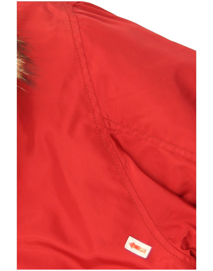 Męska ocieplana kurtka z kapturem Dolomite UK 44 2XL Czerwony poliamid