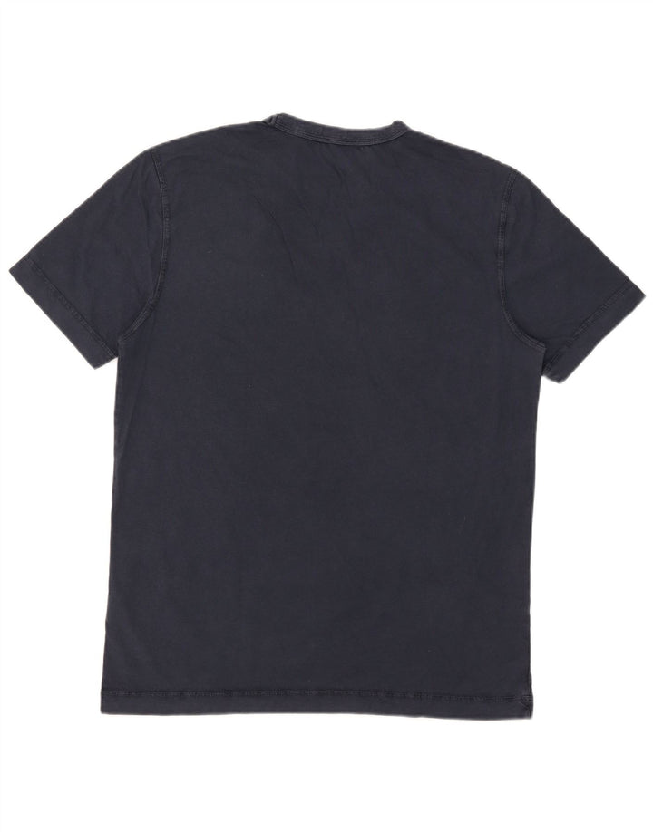 T-shirt męski Hugo Boss, średni, granatowy, bawełniany