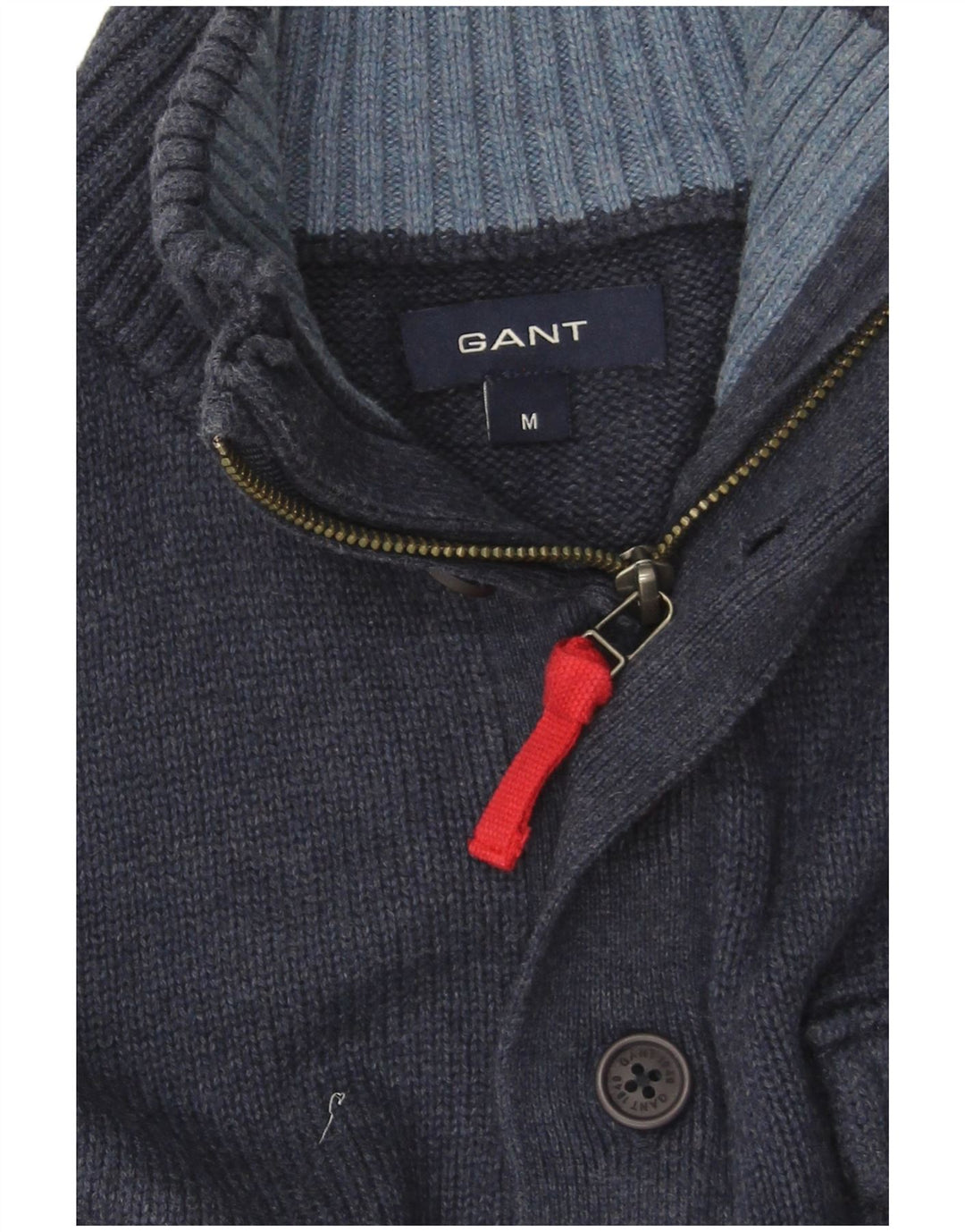 Męski sweter zapinany na guziki Gant, średni granat