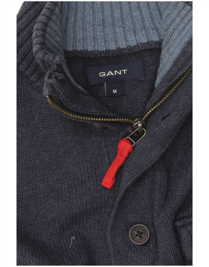 Męski sweter zapinany na guziki Gant, średni granat