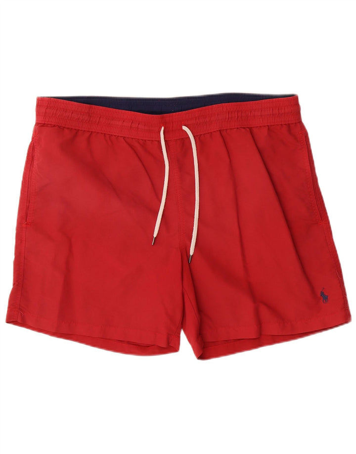 Męskie spodenki kąpielowe Polo Ralph Lauren, nylon w kolorze średniej czerwieni