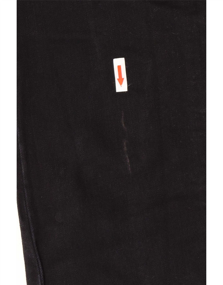 Damskie jeansy Wrangler Iris Straight W30 L30 Czarne bawełniane