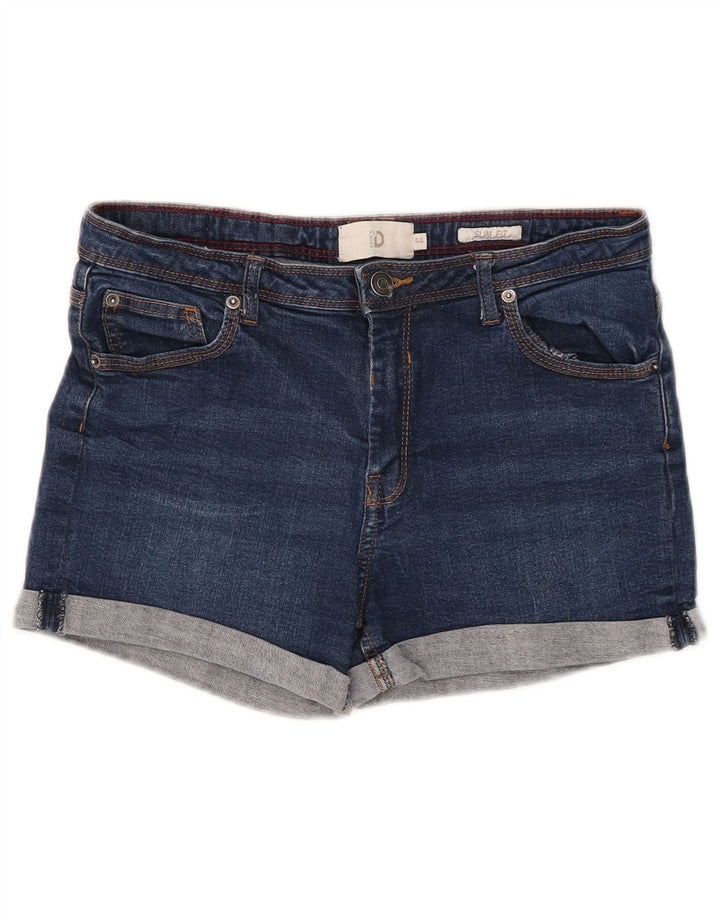 Damskie spodenki dżinsowe slim fit firmy Dack IT 44 Medium W28, niebieska bawełna