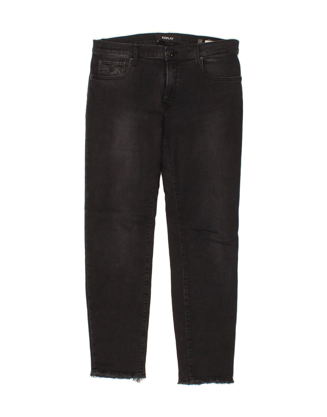 REPLAY Womens Slim Jeans W30 L28 Black Vintage Replay and Second-Hand Replay from Messina Hembry 