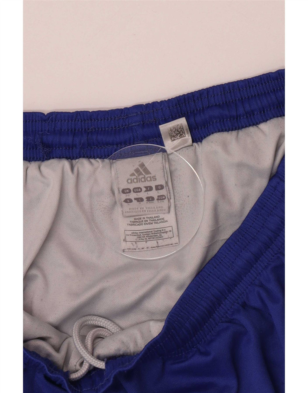 Męskie spodenki sportowe Adidas UK 36, duże, niebieskie, poliestrowe