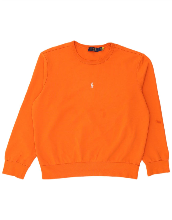 Damska bluza oversize Polo Ralph Lauren UK 14, średnia pomarańcza