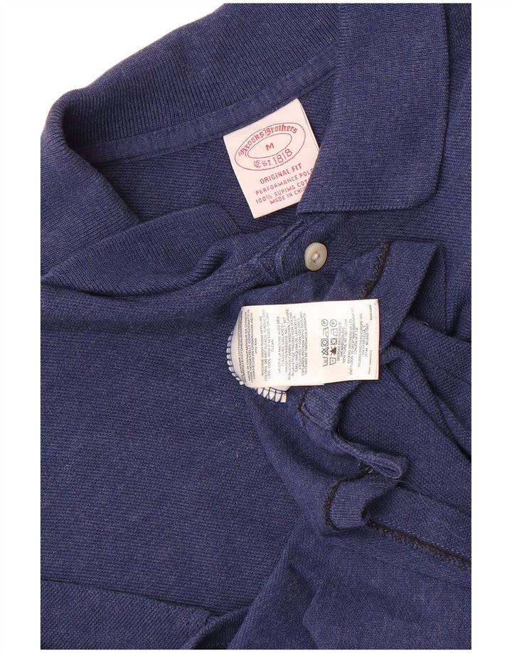 Męska koszulka polo Brooks Brothers Original Fit, średnioniebieska, bawełniana