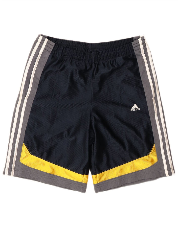 Chłopięce spodenki sportowe Adidas 15-16 lat Niebieski poliester z blokami kolorów