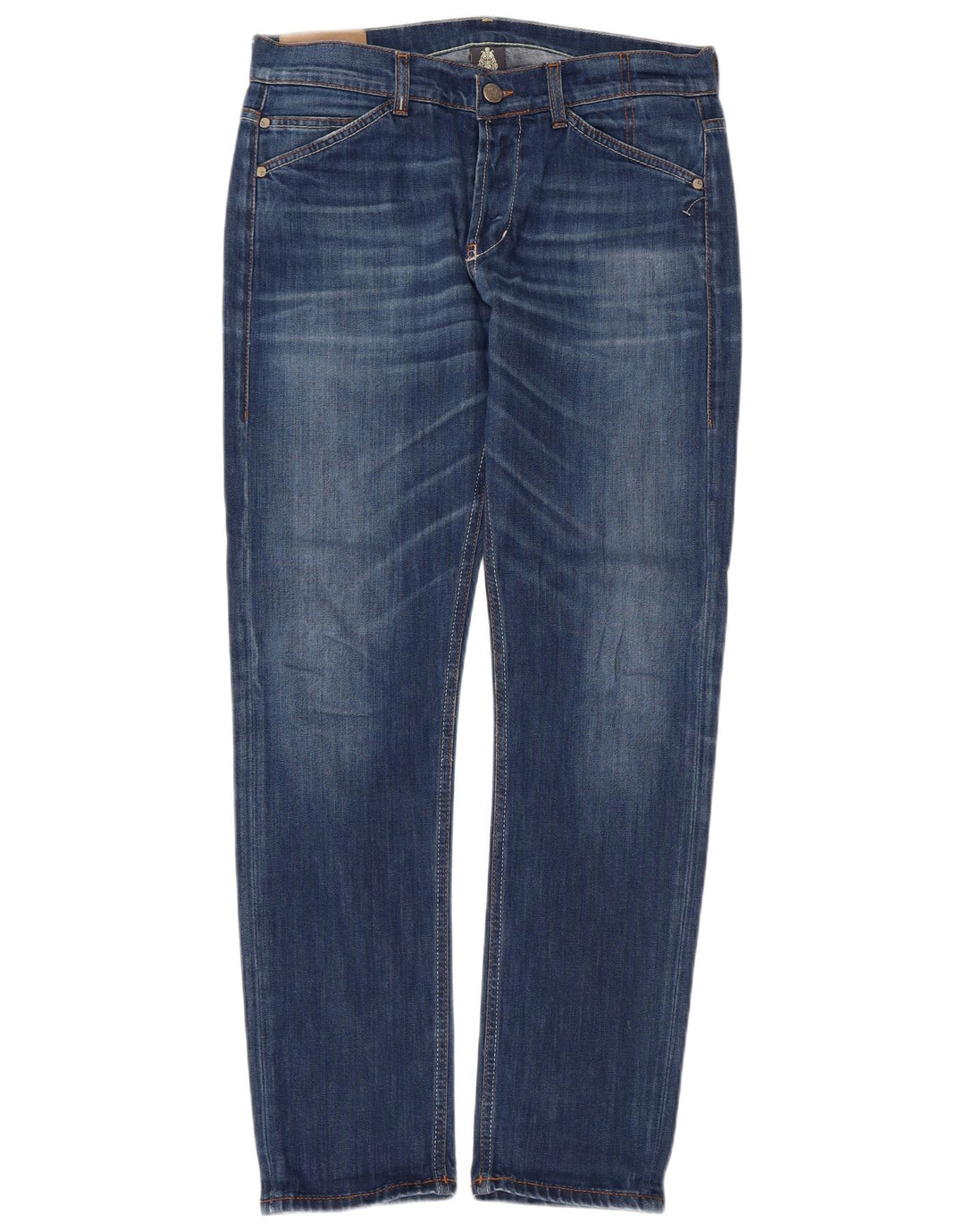 Dondup Męskie jeansy slim W35 L30 Niebieski poliester