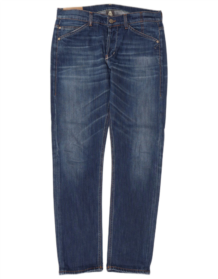Dondup Męskie jeansy slim W35 L30 Niebieski poliester