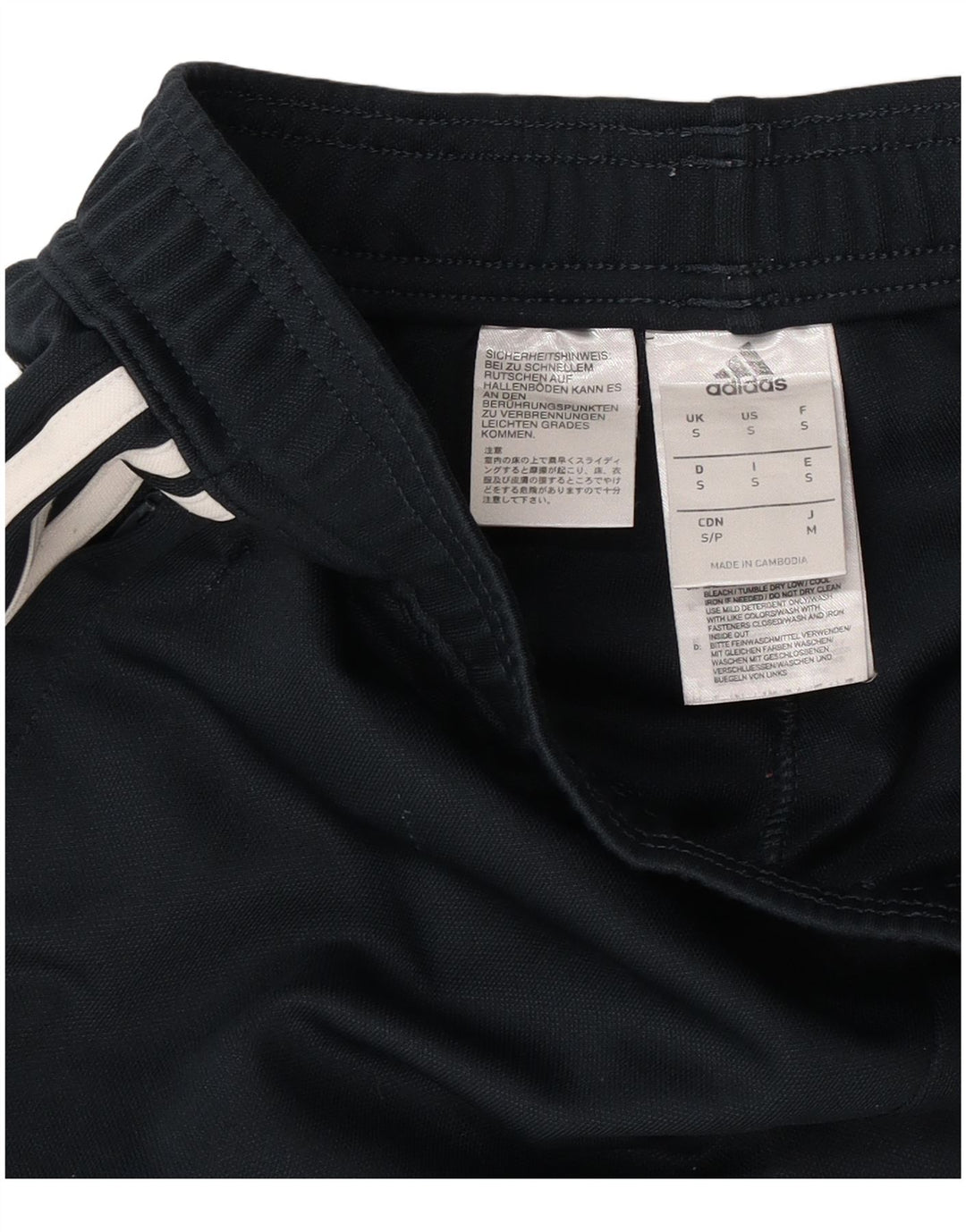 Męskie spodnie dresowe Adidas Real Madryt, małe, czarne, poliestrowe