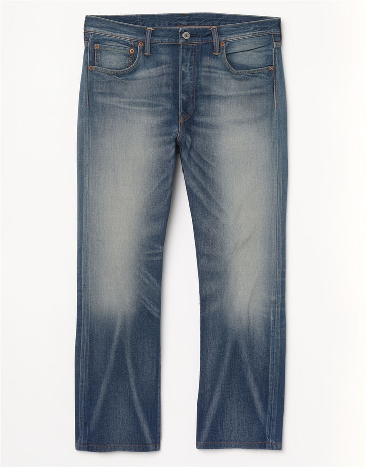 Męskie jeansy Levi's 501 Straight W34 L28 Niebieskie bawełniane