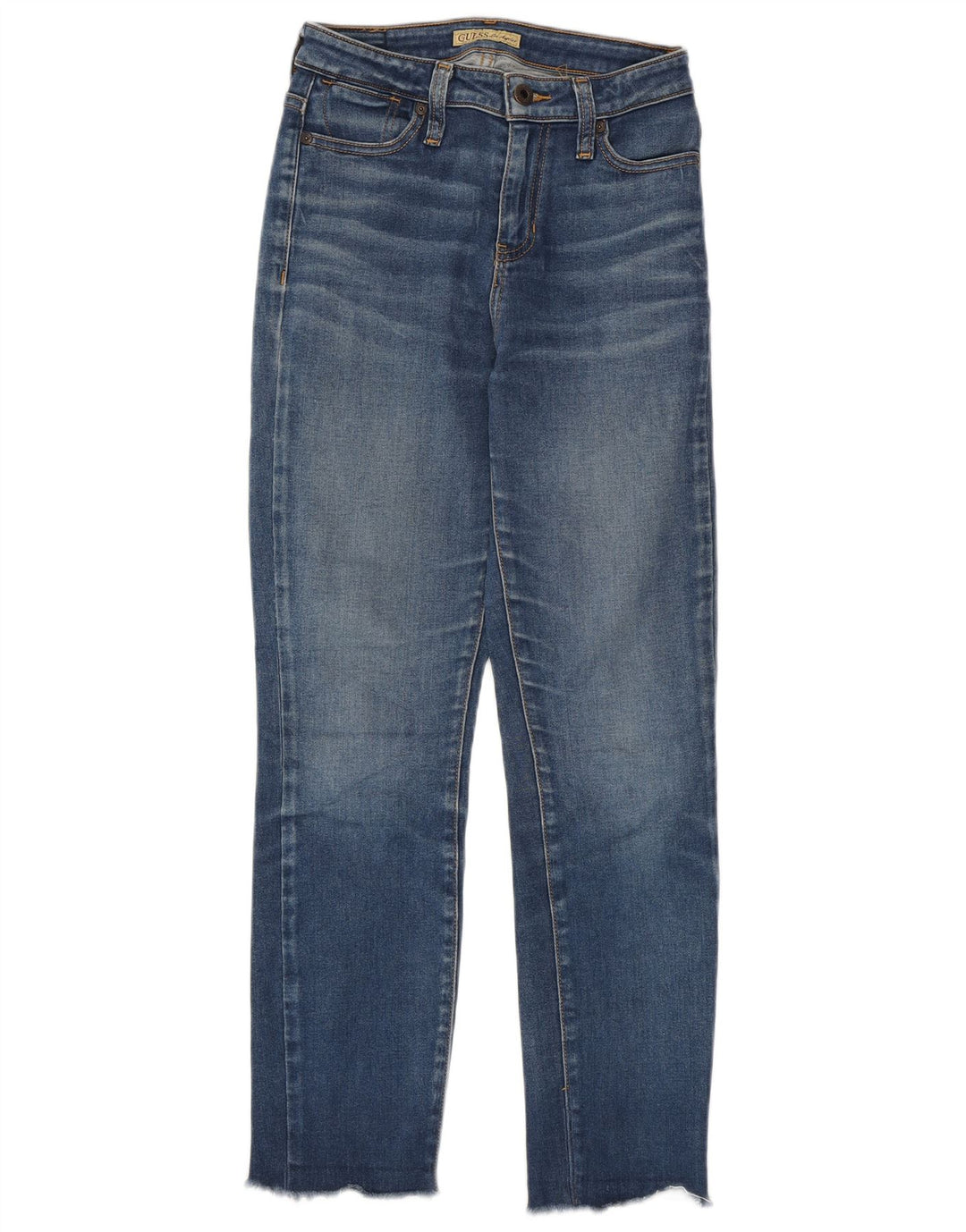 Damskie jeansy GUESS Slim W25 L27 Niebieskie, bawełniane