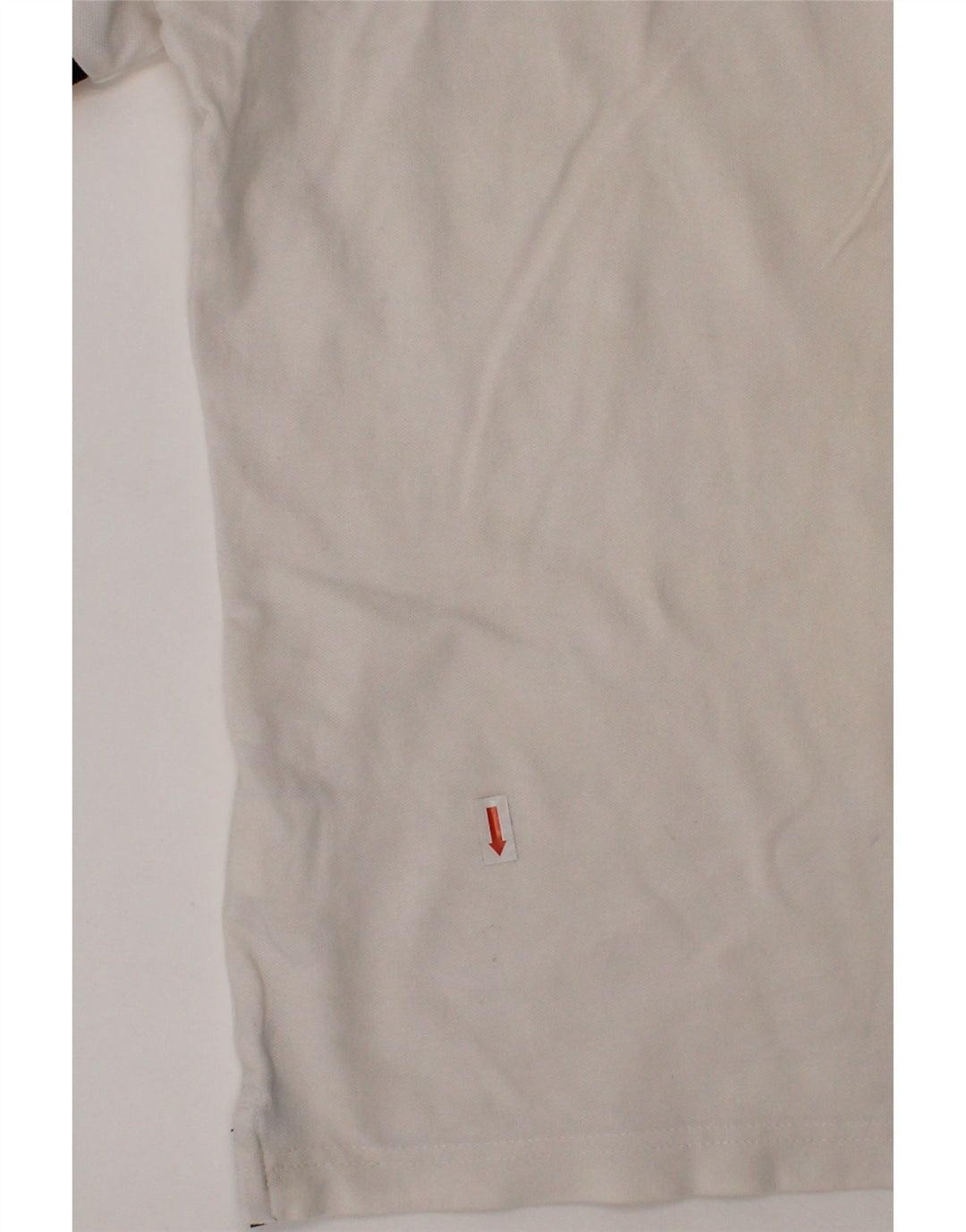 K-WAY Boys Polo Shirt 11-12 Years White Cotton Vintage K-Way and Second-Hand K-Way from Messina Hembry 