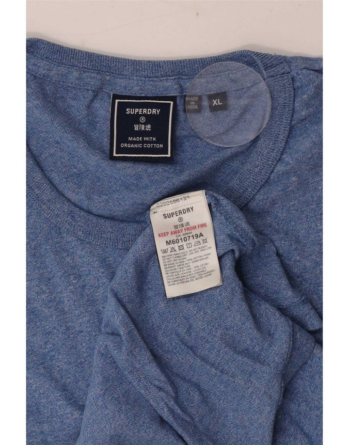 Męska kamizelka Superdry XL, niebieska, nakrapiana bawełna