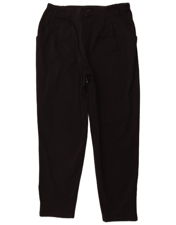 Damskie spodnie chino LEE o swobodnym kroju US 22 3XL W40 L31 Czarna bawełna