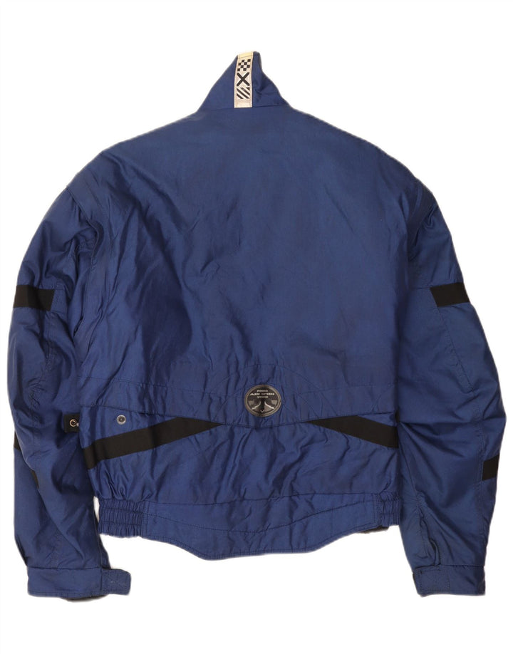 Męska kurtka wyścigowa Spidi UK 38, średni granatowy poliester z blokami kolorów