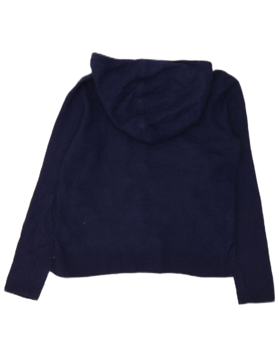 Damski sweter z kapturem Massimo Dutti UK 10, mały, granatowy, wełniany