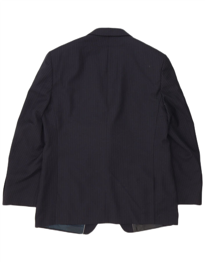 Marks & Spencer Męska marynarka zapinana na 2 guziki, UK 42 XL, granatowa w prążki