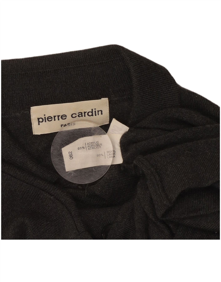 PIERRE CARDIN Mens Cardigan Sweater IT 50 Medium Grey Acrylic