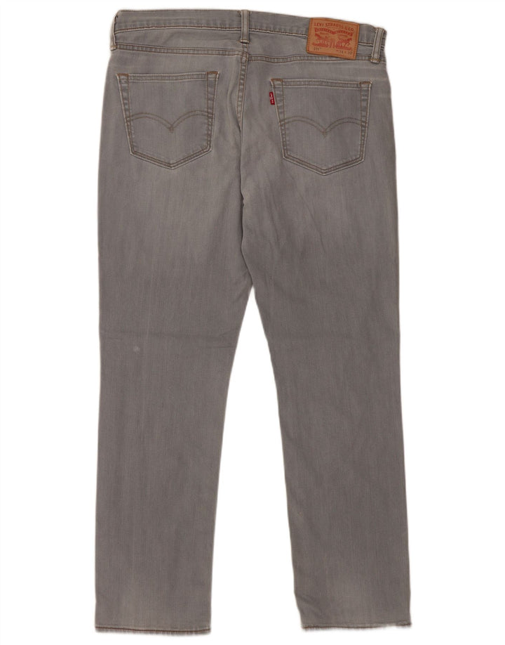 Męskie jeansy Levi's 511 Slim W34 L30 Szara bawełna