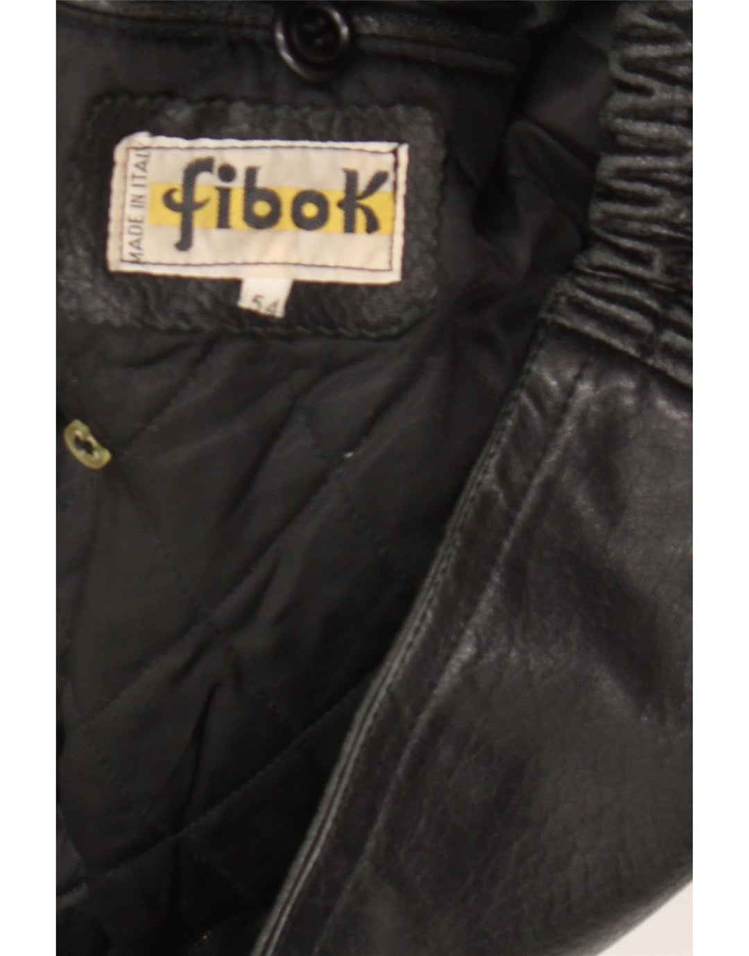 Fibok Męska kurtka skórzana IT 54 2XL Czarna skóra