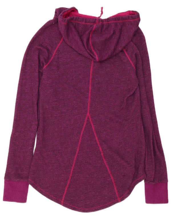 The North Face Womens Hoodie Jumper UK 10 Small Purple Polyester
