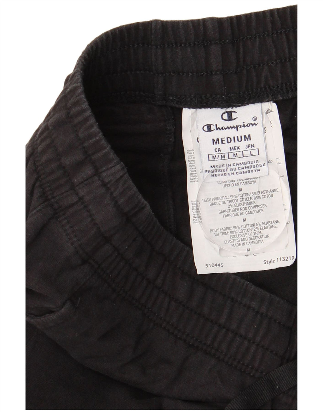 Damskie spodnie dresowe CHAMPION Graphic Joggers UK 14 Medium Black