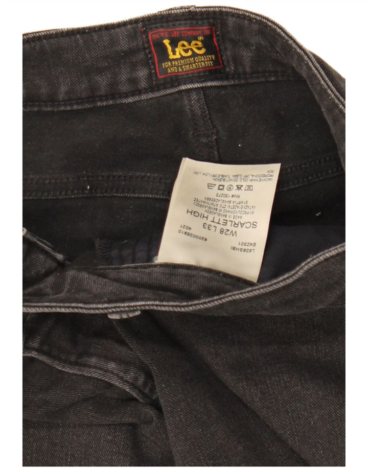 Damskie jeansy LEE Scarlett High Skinny W28 L33 Czarna bawełna