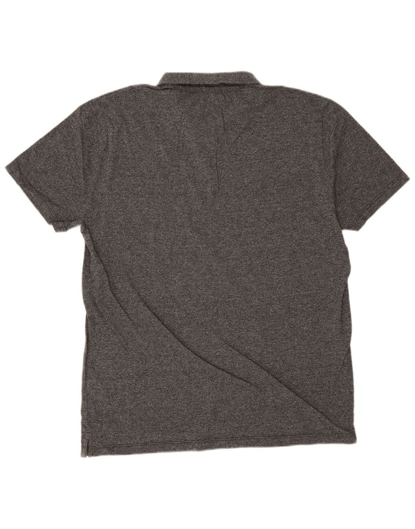 Męska koszulka polo Reiss, duża, szara, bawełniana w plamki