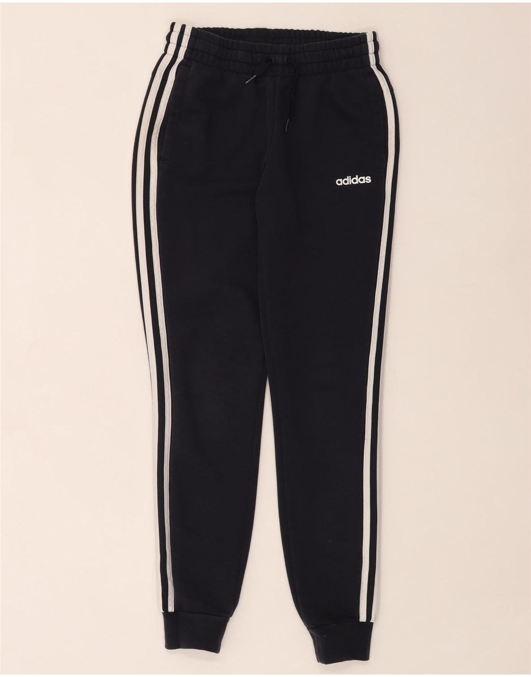 Damskie spodnie dresowe Adidas Joggers UK 12 Medium Granatowe