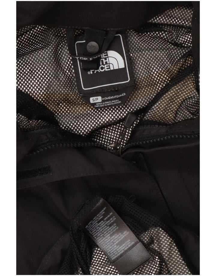 Damska kurtka przeciwdeszczowa z kapturem The North Face UK 10, mała, czarna, nylonowa