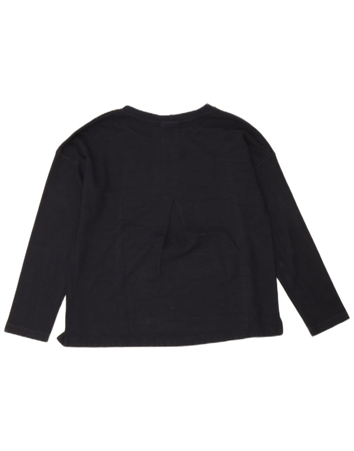 Damski top Massimo Dutti z długim rękawem UK 16, duży, granatowy