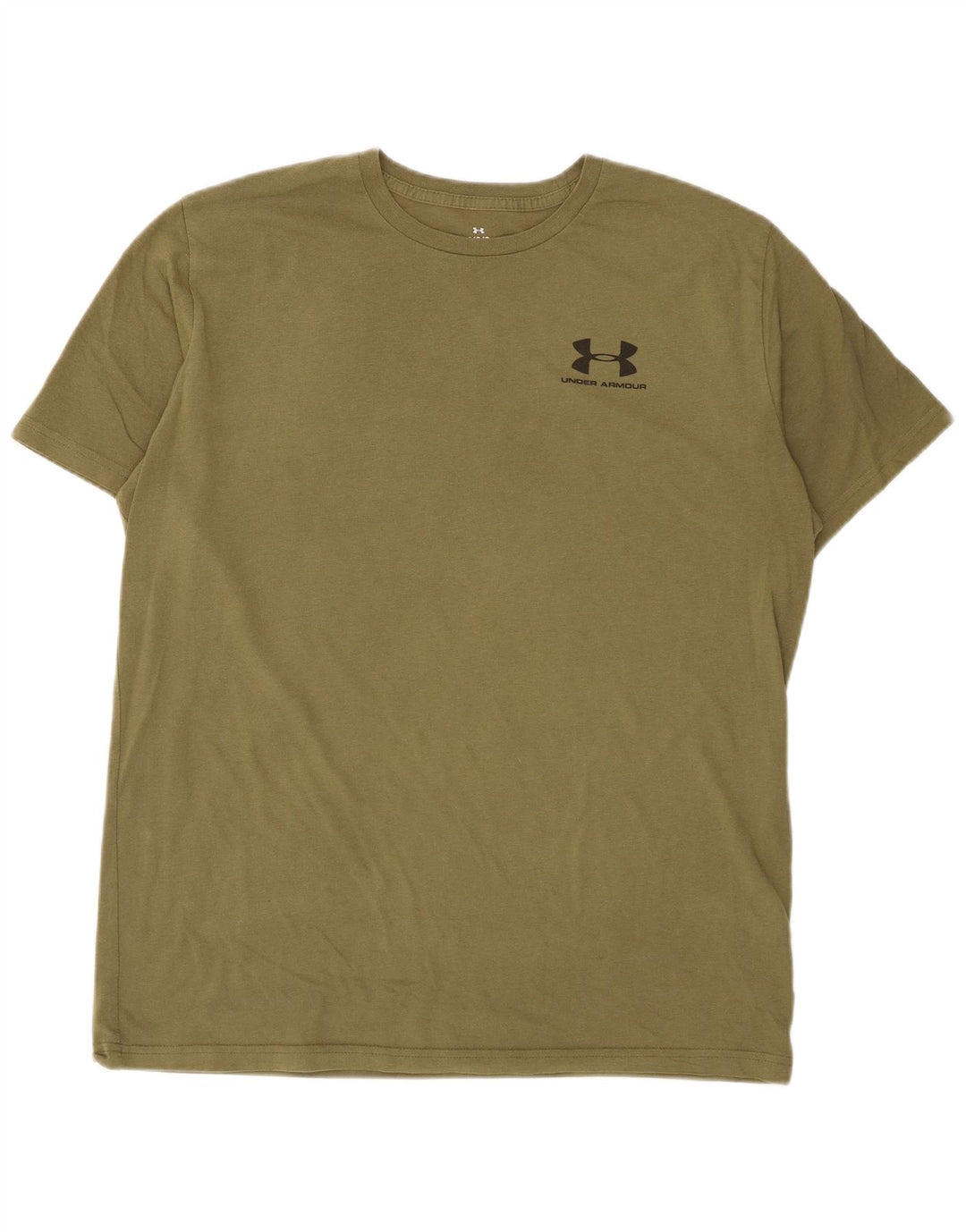 Under Armour Męski T-shirt Top, duży, bawełniany khaki